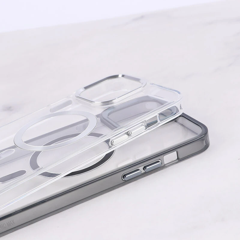 قاب ژله ای مگ سیف آیفون iPhone 13 Pro Max دور محافظ لنز متال