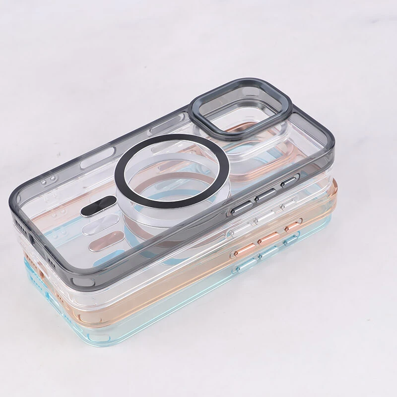 قاب ژله ای مگ سیف آیفون iPhone 16 دور محافظ لنز متال