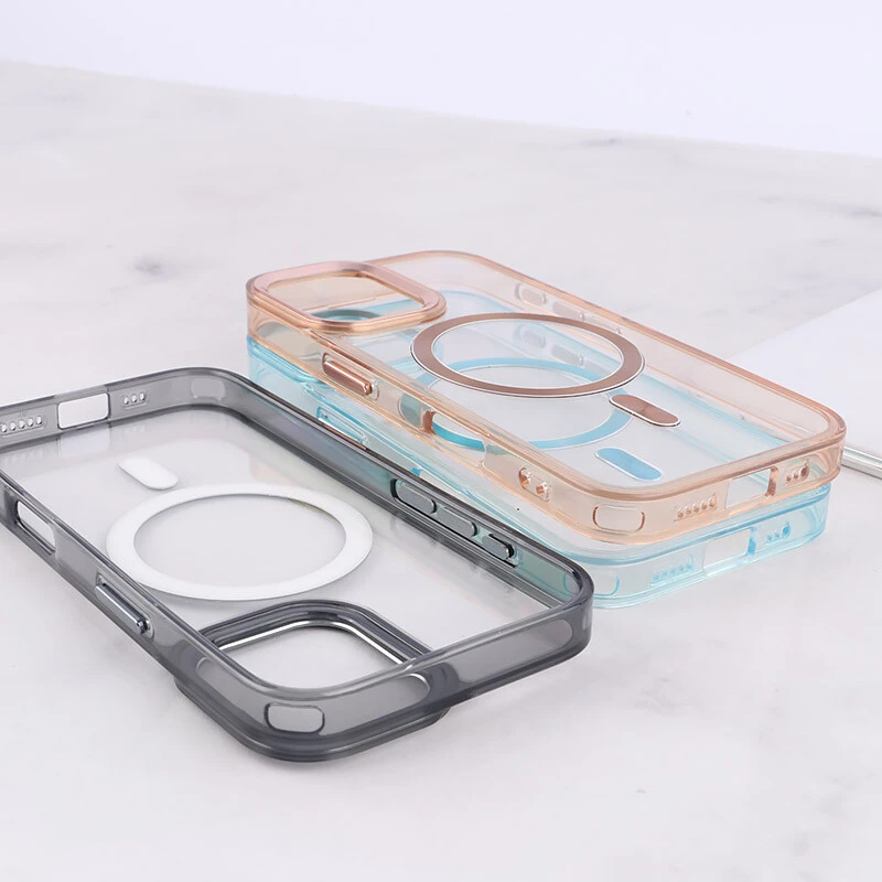 قاب ژله ای مگ سیف آیفون iPhone 16 دور محافظ لنز متال