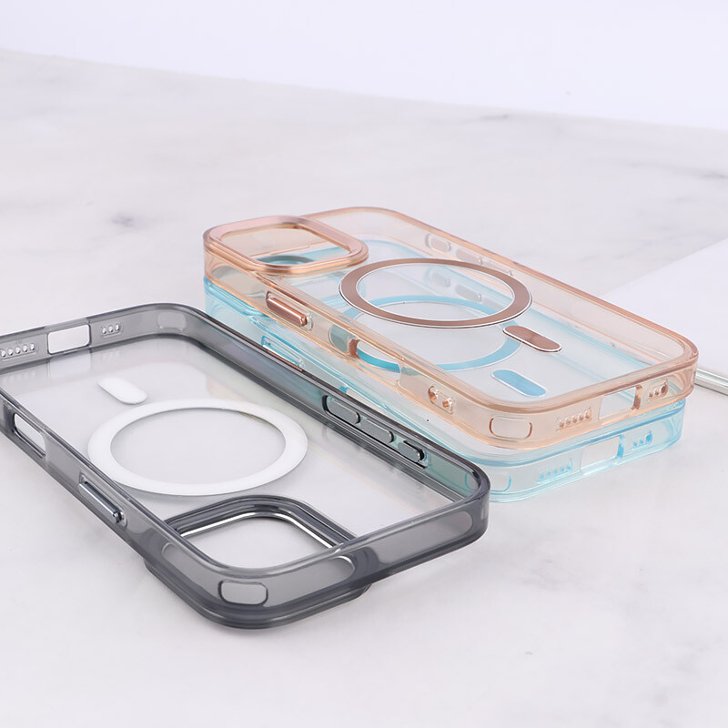 قاب ژله ای مگ سیف آیفون iPhone 16 دور محافظ لنز متال