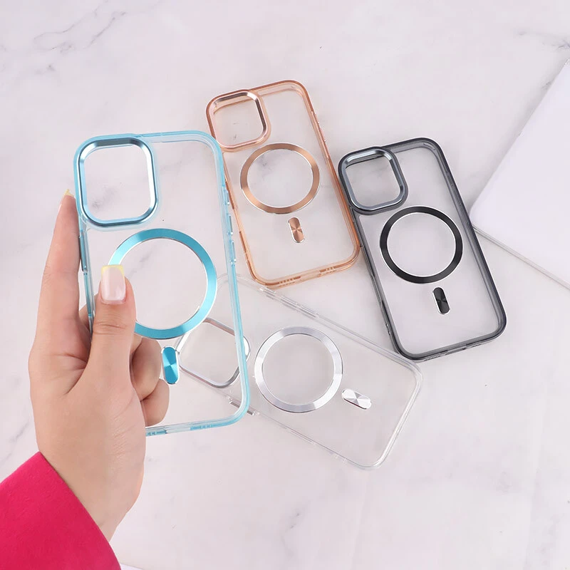 قاب ژله ای مگ سیف آیفون iPhone 16 دور محافظ لنز متال