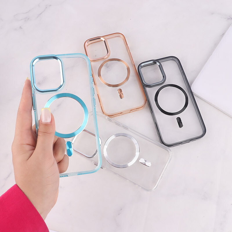 قاب ژله ای مگ سیف آیفون iPhone 16 دور محافظ لنز متال