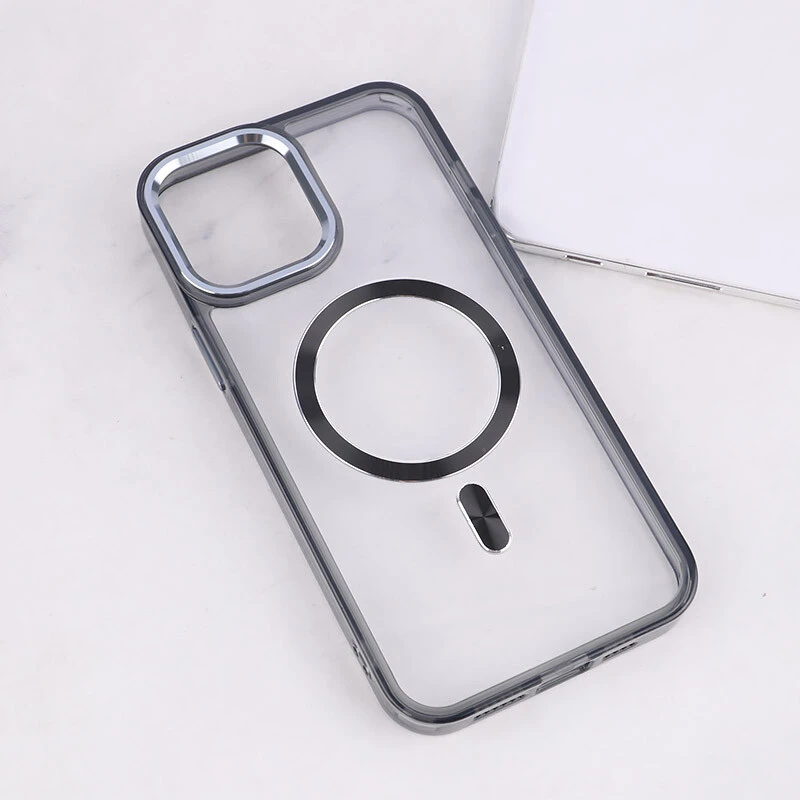 قاب ژله ای مگ سیف آیفون iPhone 12 Pro Max دور محافظ لنز متال