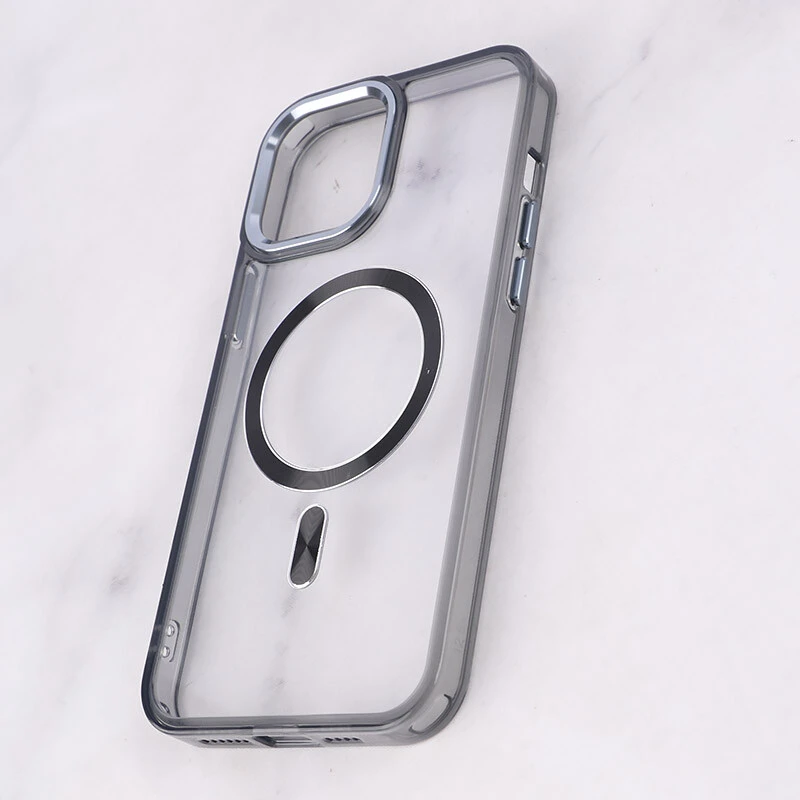 قاب ژله ای مگ سیف آیفون iPhone 12 Pro Max دور محافظ لنز متال