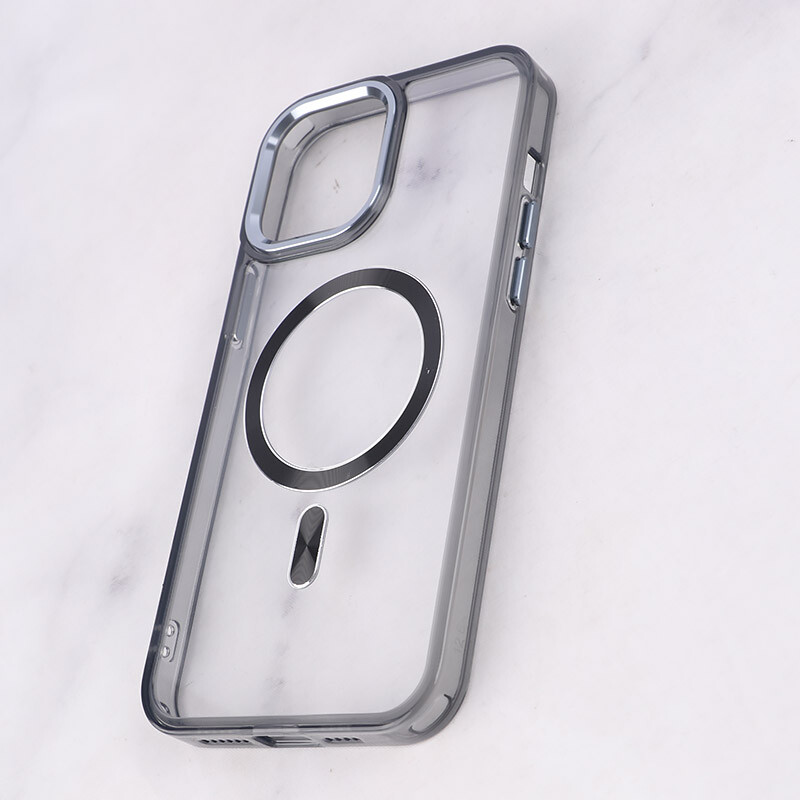 قاب ژله ای مگ سیف آیفون iPhone 12 Pro Max دور محافظ لنز متال