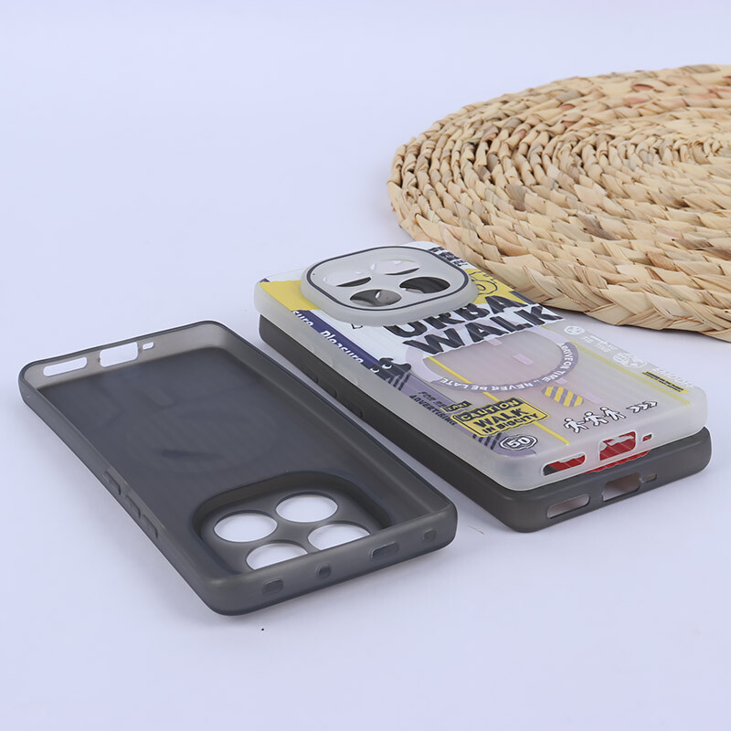 قاب شیائومی Redmi Note 14 Pro 5G کرکره ای پشت مات محافظ لنزدار