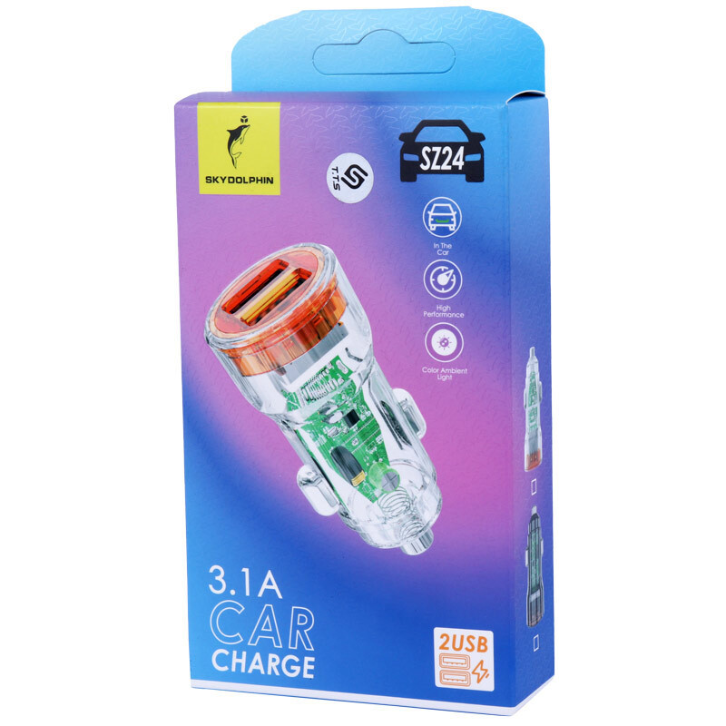 شارژر فندکی فست شارژ Sky Dolphin SZ24 3.1A 15W