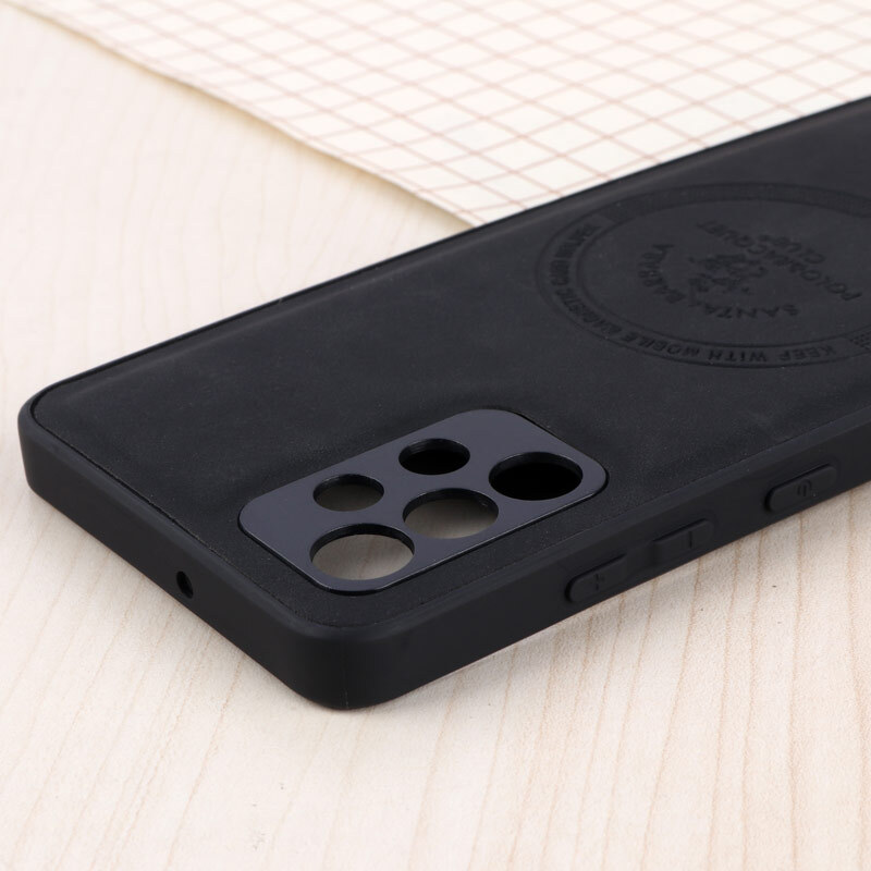قاب چرمی Polo & Racquet Club سامسونگ Galaxy A32 4G طرح مگ سیف محافظ لنزدار