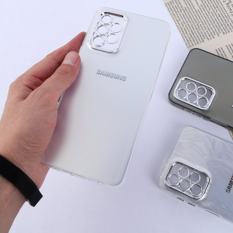 قاب PC سامسونگ Galaxy A32 5G براق متال محافظ لنزدار