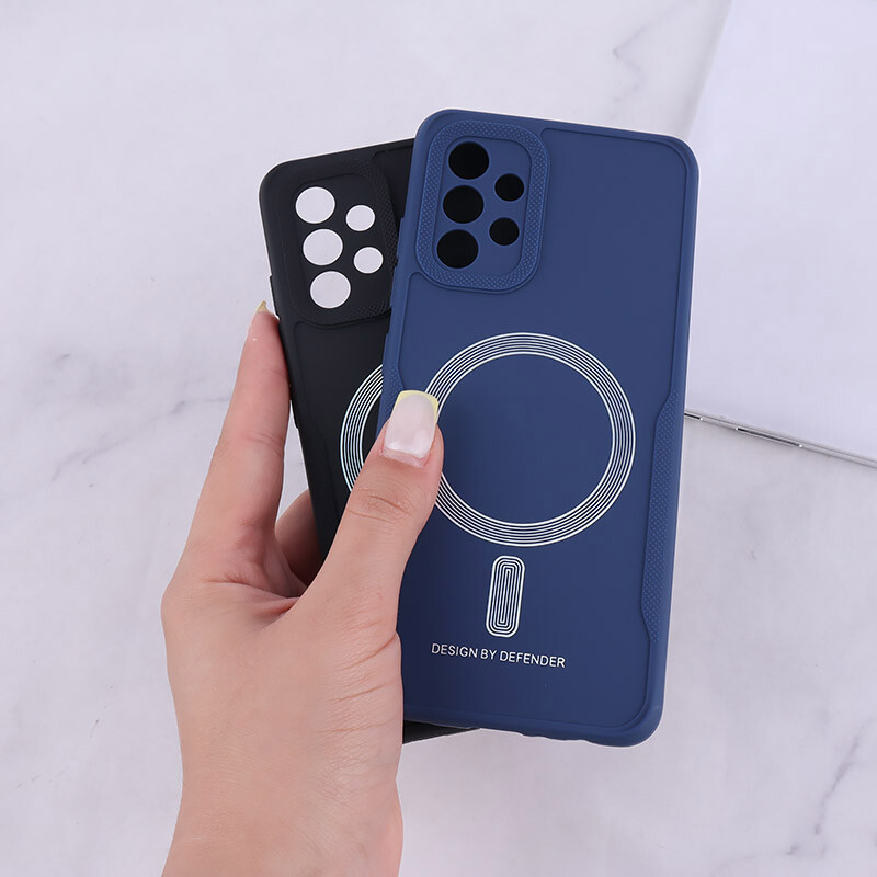 قاب ژله ای Design By Defender سامسونگ Galaxy A32 4G طرح مگ سیف محافظ لنزدار