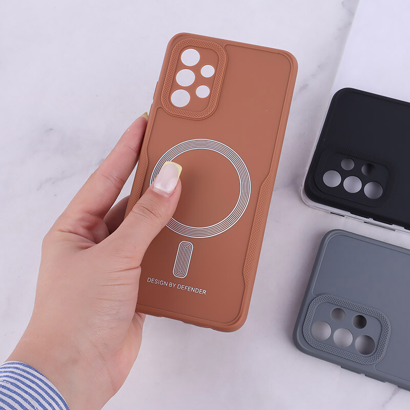 قاب ژله ای Design By Defender سامسونگ Galaxy A32 4G طرح مگ سیف محافظ لنزدار