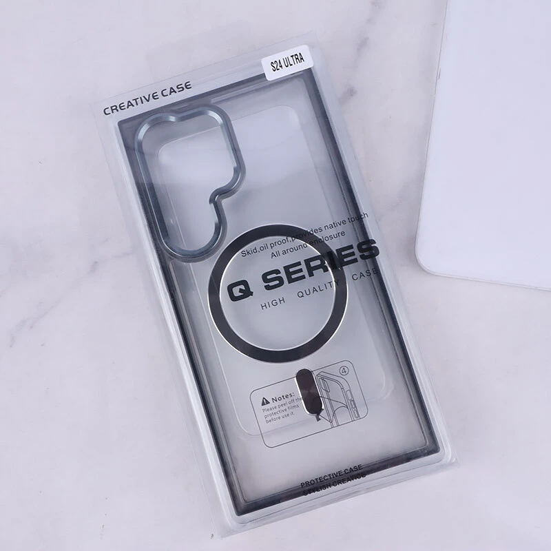 قاب ژله ای مگ سیف سامسونگ Galaxy S24 Ultra دور محافظ لنز متال