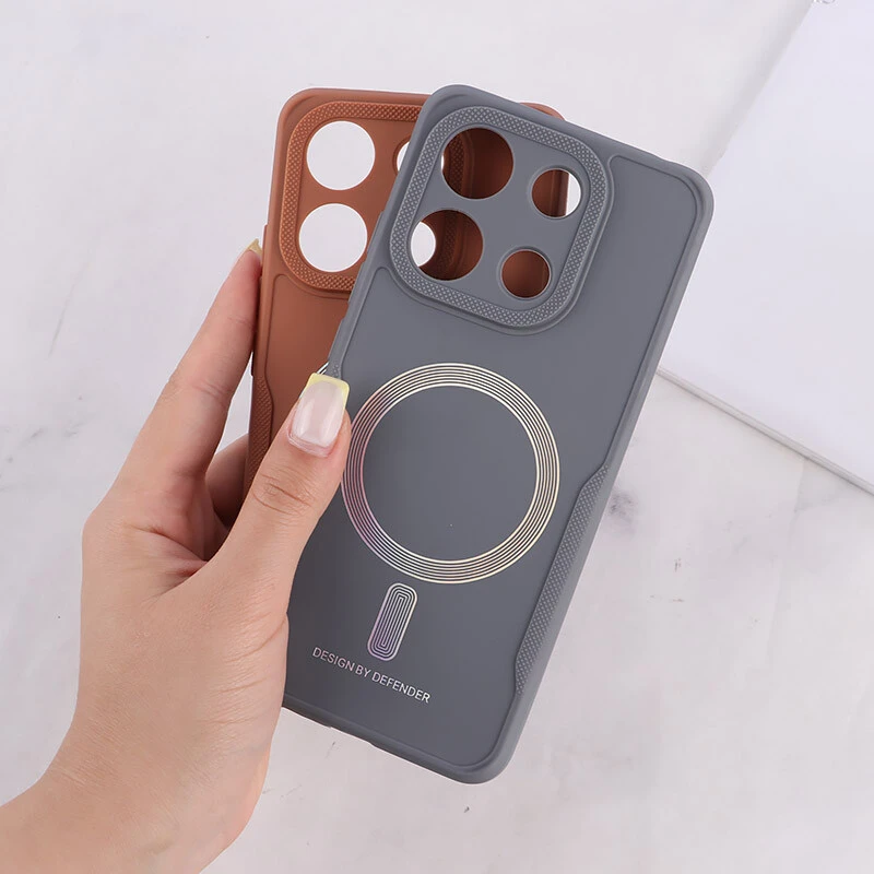 قاب ژله ای Design By Defender شیائومی Redmi Note 13 4G طرح مگ سیف محافظ لنزدار