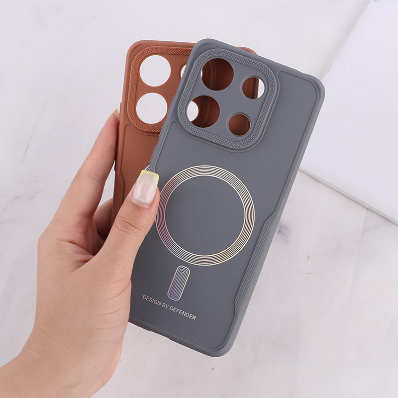 قاب ژله ای Design By Defender شیائومی Redmi Note 13 4G طرح مگ سیف محافظ لنزدار