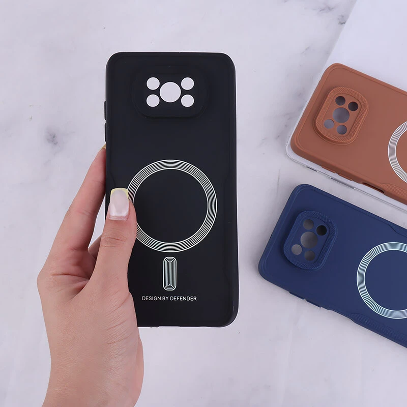قاب ژله ای Design By Defender شیائومی Poco X3 / X3 NFC / X3 Pro طرح مگ سیف محافظ لنزدار