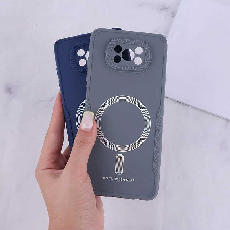 قاب ژله ای Design By Defender شیائومی Poco X3 / X3 NFC / X3 Pro طرح مگ سیف محافظ لنزدار