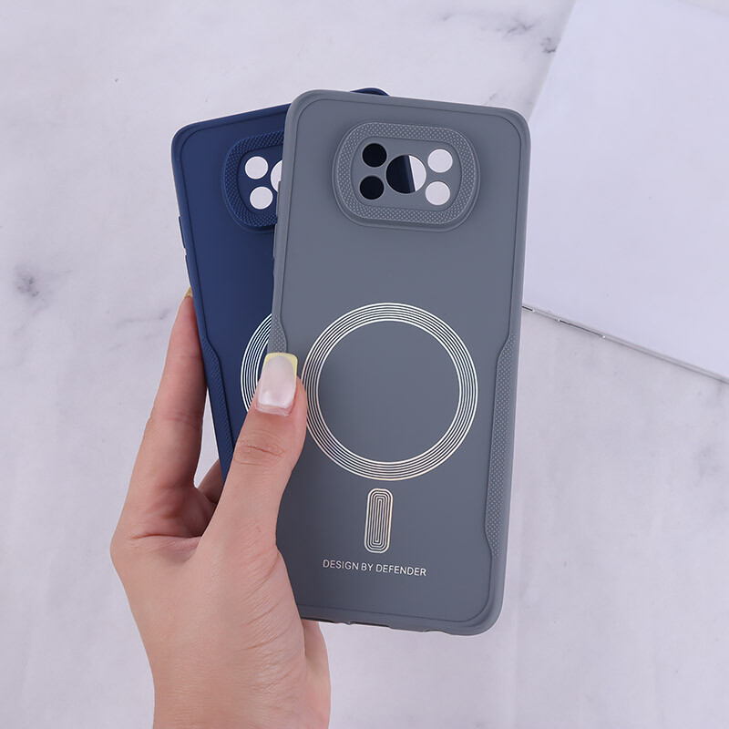 قاب ژله ای Design By Defender شیائومی Poco X3 / X3 NFC / X3 Pro طرح مگ سیف محافظ لنزدار