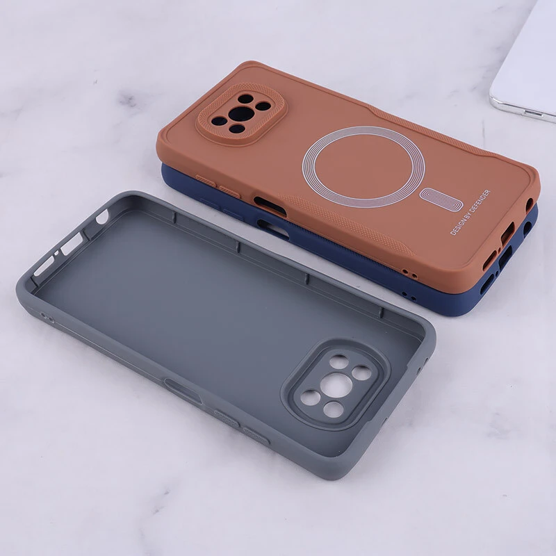 قاب ژله ای Design By Defender شیائومی Poco X3 / X3 NFC / X3 Pro طرح مگ سیف محافظ لنزدار