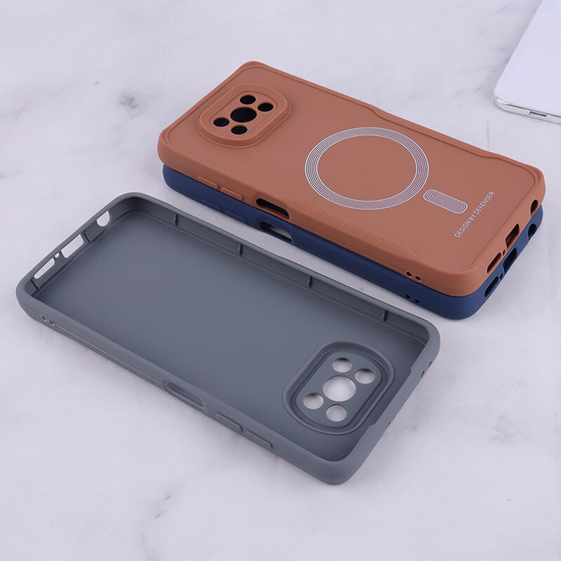 قاب ژله ای Design By Defender شیائومی Poco X3 / X3 NFC / X3 Pro طرح مگ سیف محافظ لنزدار