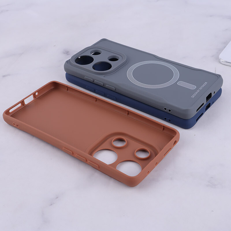 قاب ژله ای Design By Defender شیائومی Redmi Note 13 Pro 4G طرح مگ سیف محافظ لنزدار