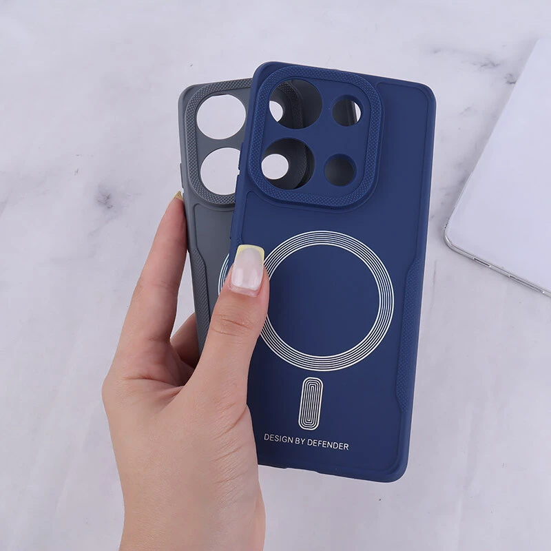 قاب ژله ای Design By Defender شیائومی Redmi Note 13 Pro 4G طرح مگ سیف محافظ لنزدار
