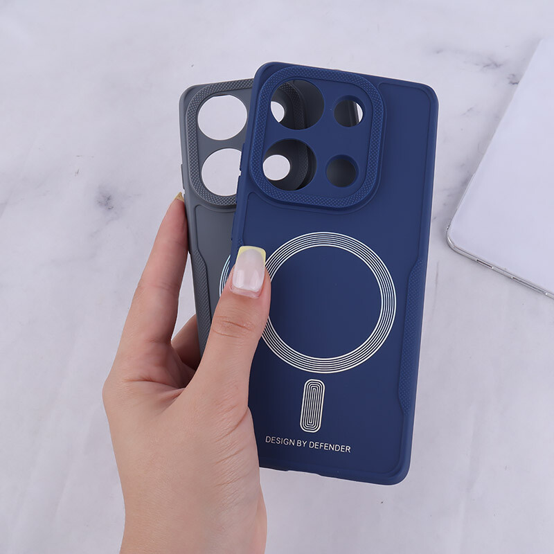 قاب ژله ای Design By Defender شیائومی Redmi Note 13 Pro 4G طرح مگ سیف محافظ لنزدار