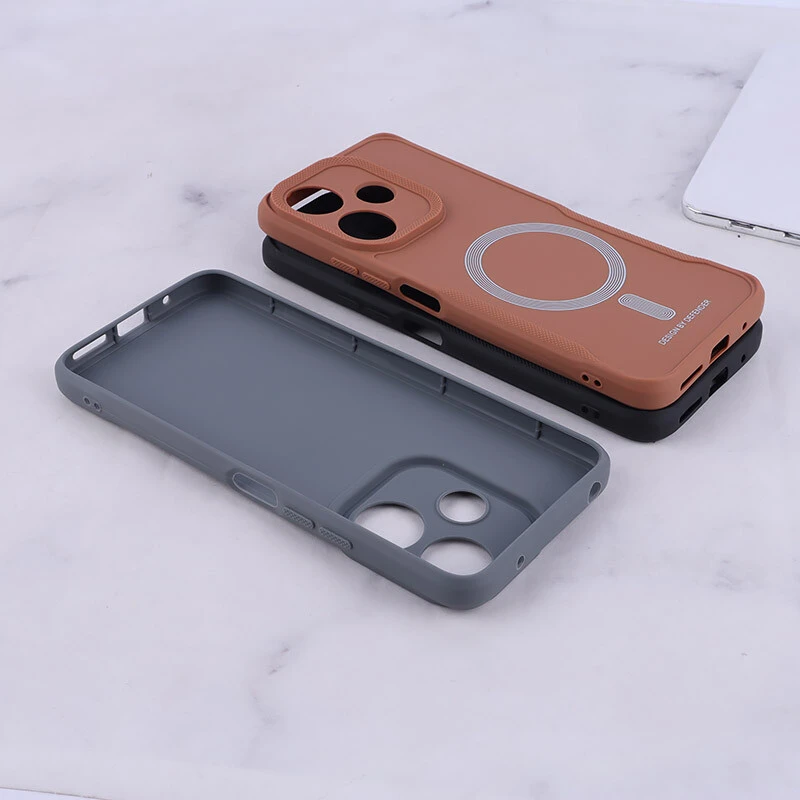قاب ژله ای Design By Defender شیائومی Redmi 13 4G / Redmi 13 5G طرح مگ سیف محافظ لنزدار