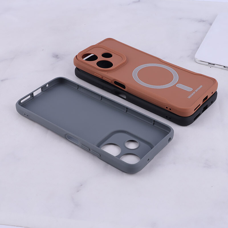 قاب ژله ای Design By Defender شیائومی Redmi 13 4G / Redmi 13 5G طرح مگ سیف محافظ لنزدار