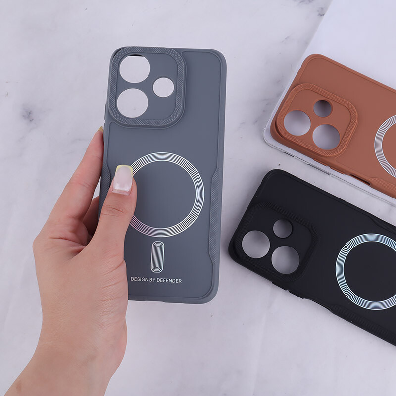 قاب ژله ای Design By Defender شیائومی Redmi 13 4G / Redmi 13 5G طرح مگ سیف محافظ لنزدار