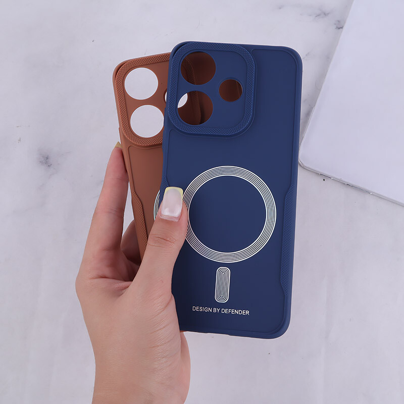 قاب ژله ای Design By Defender شیائومی Redmi 13 4G / Redmi 13 5G طرح مگ سیف محافظ لنزدار