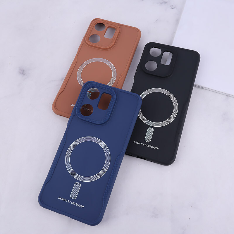 قاب ژله ای Design By Defender شیائومی Redmi 13C / Poco C65 طرح مگ سیف محافظ لنزدار