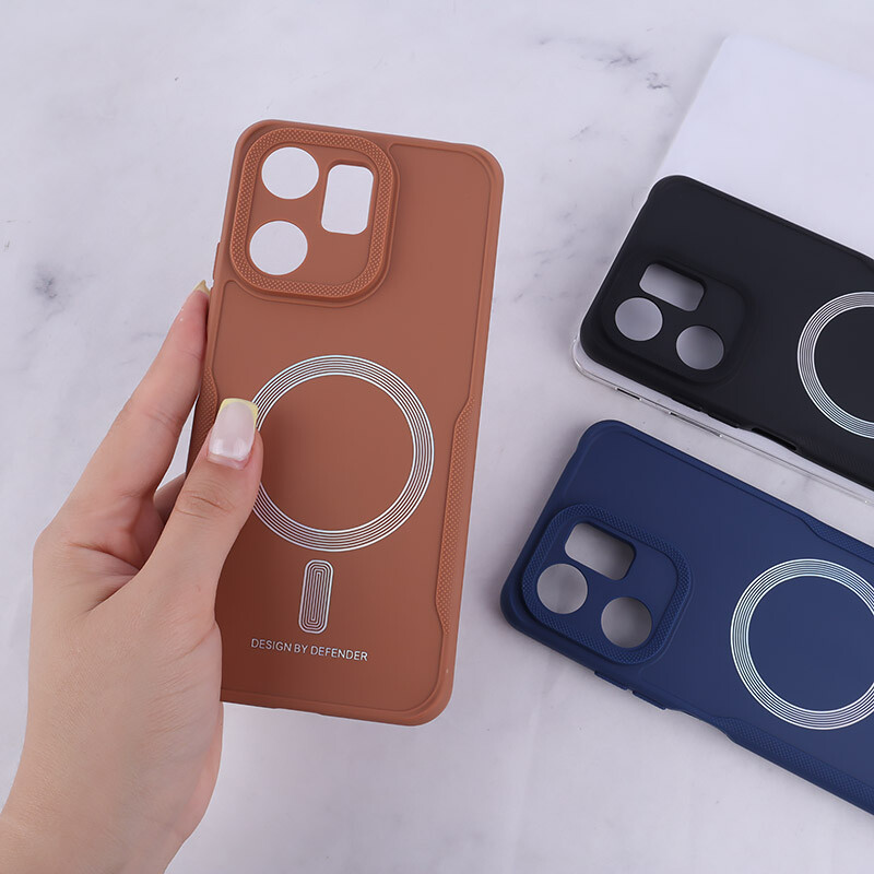 قاب ژله ای Design By Defender شیائومی Redmi 13C / Poco C65 طرح مگ سیف محافظ لنزدار
