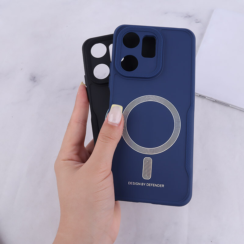 قاب ژله ای Design By Defender شیائومی Redmi 13C / Poco C65 طرح مگ سیف محافظ لنزدار