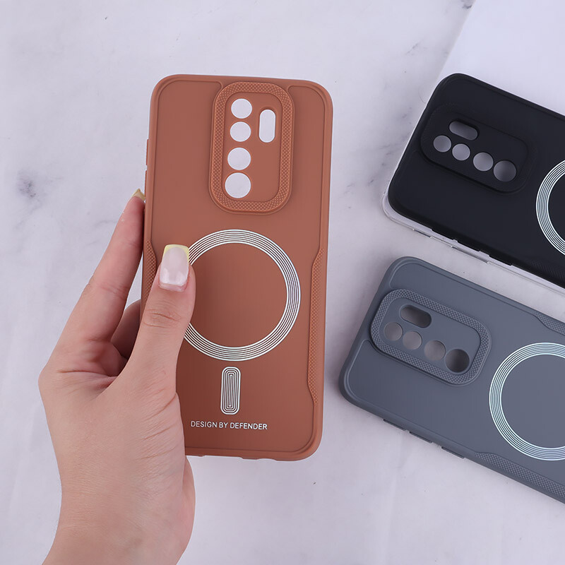 قاب ژله ای Design By Defender شیائومی Redmi Note 8 Pro طرح مگ سیف محافظ لنزدار