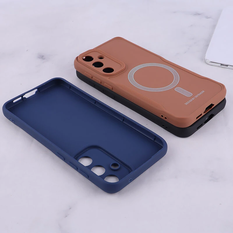 قاب ژله ای Design By Defender سامسونگ Galaxy A55 طرح مگ سیف محافظ لنزدار