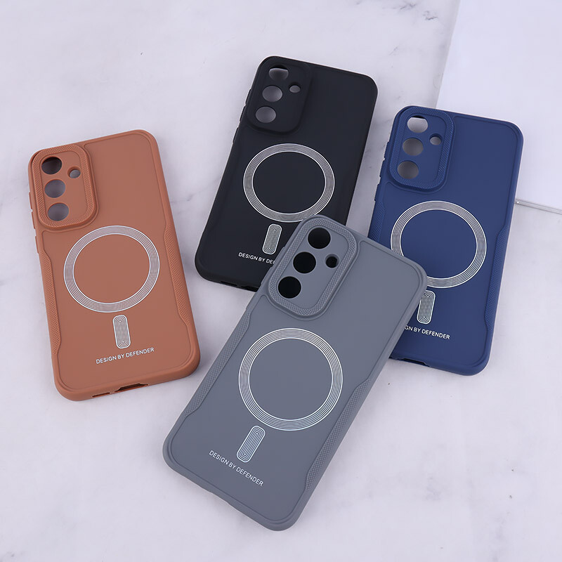 قاب ژله ای Design By Defender سامسونگ Galaxy A55 طرح مگ سیف محافظ لنزدار