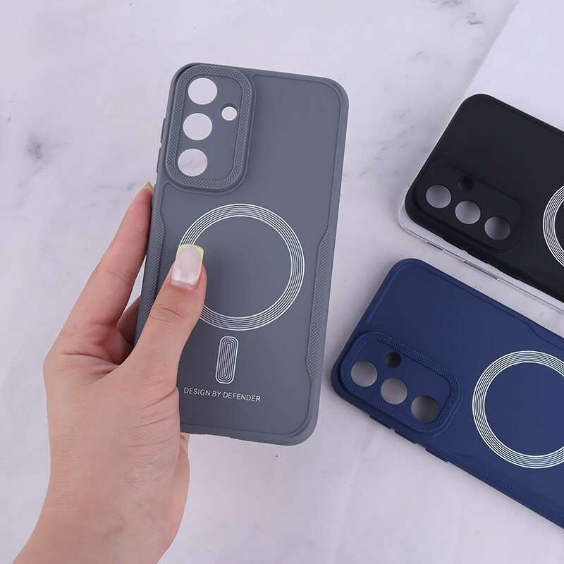 قاب ژله ای Design By Defender سامسونگ Galaxy A55 طرح مگ سیف محافظ لنزدار
