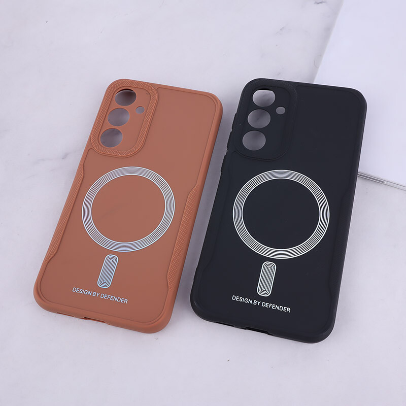 قاب ژله ای Design By Defender سامسونگ Galaxy S23 FE 5G طرح مگ سیف محافظ لنزدار