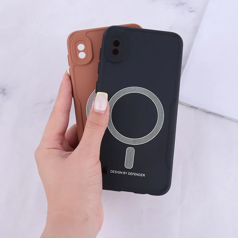 قاب ژله ای Design By Defender سامسونگ Galaxy A10 طرح مگ سیف محافظ لنزدار
