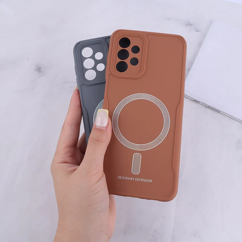 قاب ژله ای Design By Defender سامسونگ Galaxy A13 4G طرح مگ سیف محافظ لنزدار