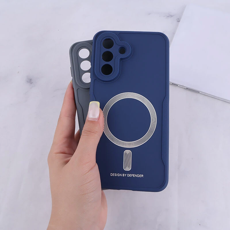 قاب ژله ای Design By Defender سامسونگ Galaxy A36 طرح مگ سیف محافظ لنزدار