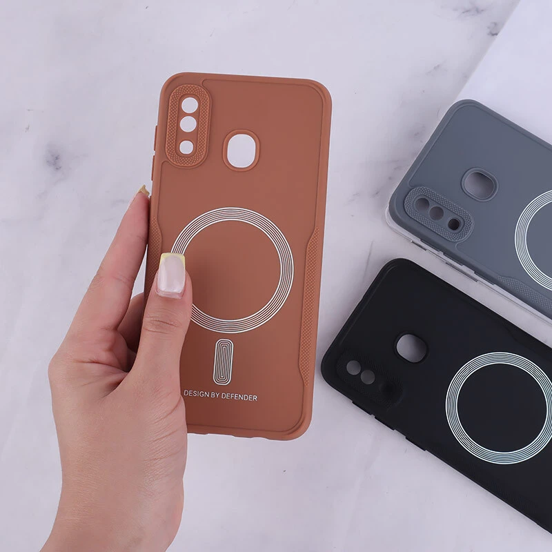 قاب ژله ای Design By Defender سامسونگ Galaxy A20 / A30 طرح مگ سیف محافظ لنزدار