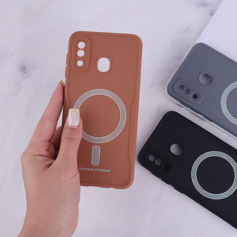 قاب ژله ای Design By Defender سامسونگ Galaxy A20 / A30 طرح مگ سیف محافظ لنزدار