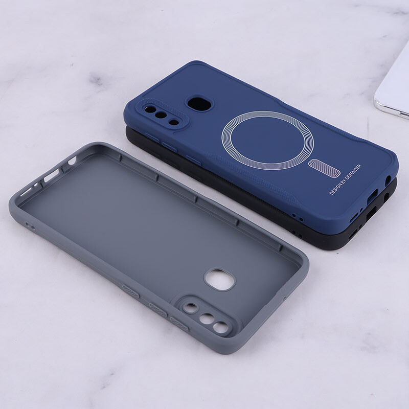 قاب ژله ای Design By Defender سامسونگ Galaxy A20 / A30 طرح مگ سیف محافظ لنزدار