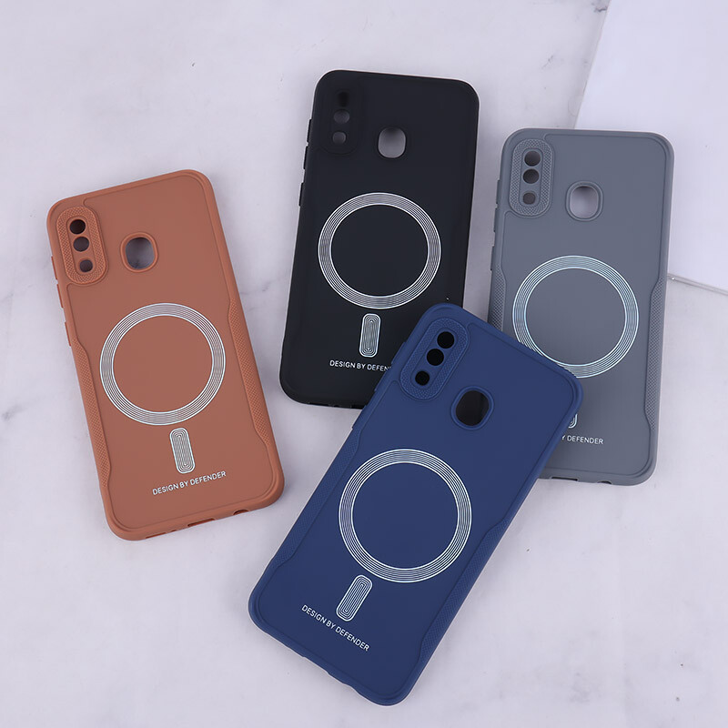 قاب ژله ای Design By Defender سامسونگ Galaxy A20 / A30 طرح مگ سیف محافظ لنزدار