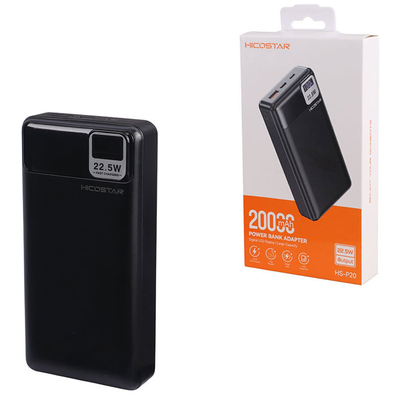 پاور بانک هایکو استار HS-P20 PD 22.5W ظرفیت 20000 میلی آمپر ساعت