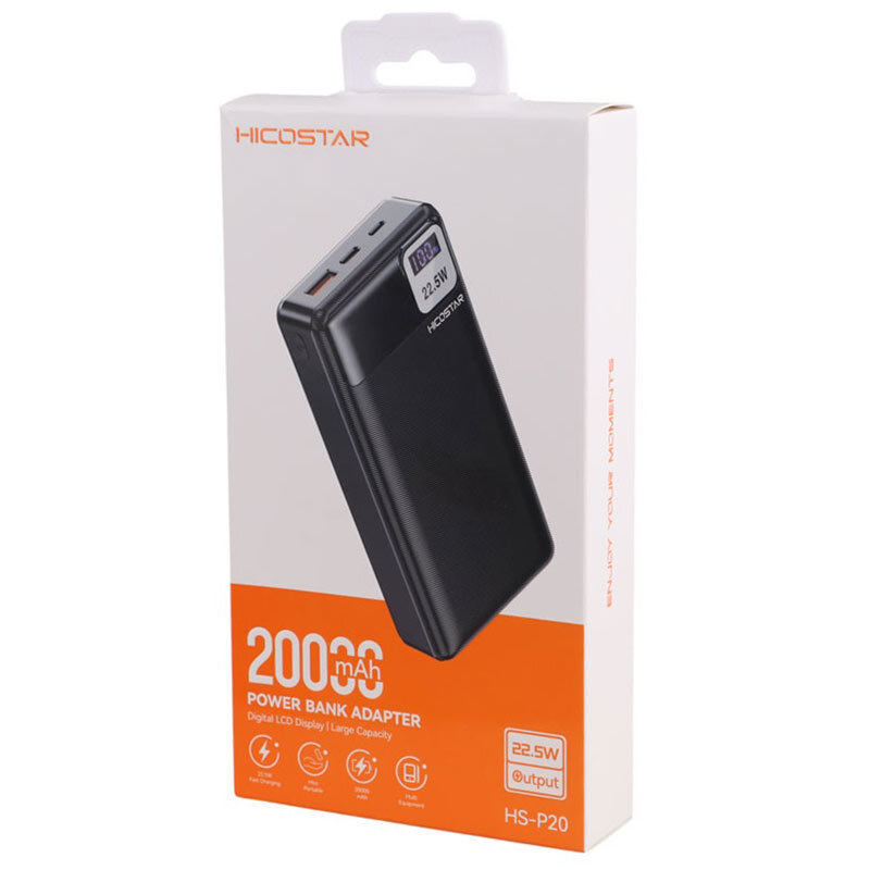 پاور بانک هایکو استار HS-P20 PD 22.5W ظرفیت 20000 میلی آمپر ساعت