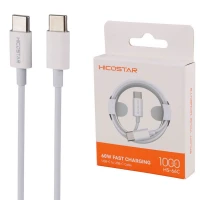 کابل تبدیل فست شارژ Hicostsr HS-66C Type-C to Type-C 60W 1m
