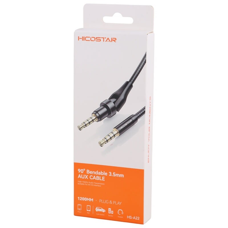 کابل AUX هایکو استار HS-A22 طول 1.2 متر