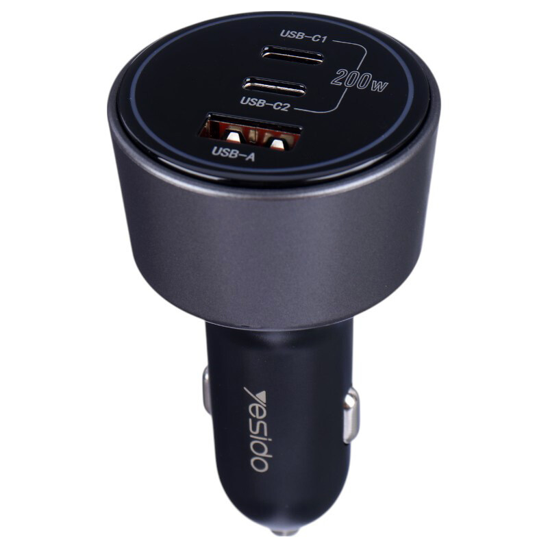 شارژر فندکی فست شارژ Yesido Y59 5A QC3.0 PD 100W